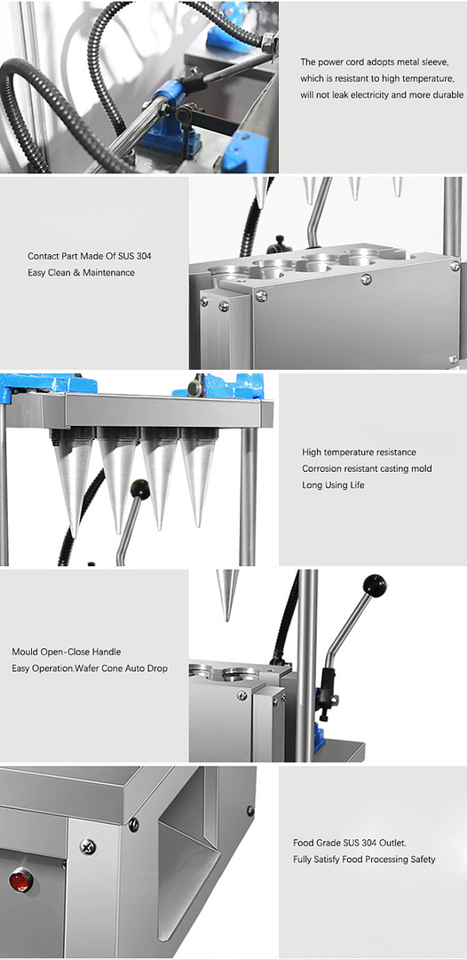 Pictures of Ice Cream Wafer Cone Machine Advantages