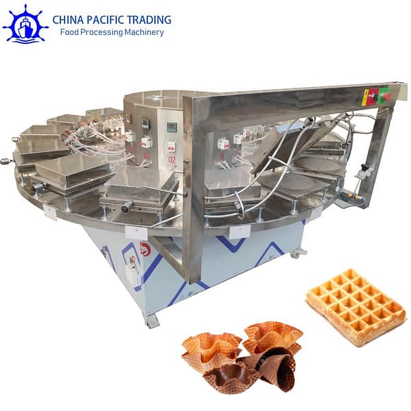 Pictures of Waffles and Wafer Bowl Making Machine