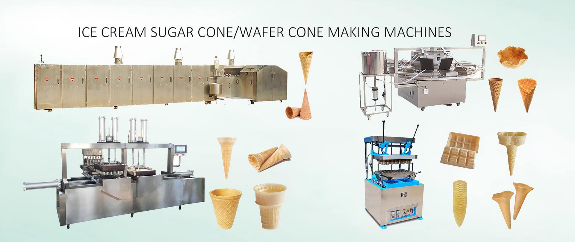 Banner-Ice Cream Cone Machine
